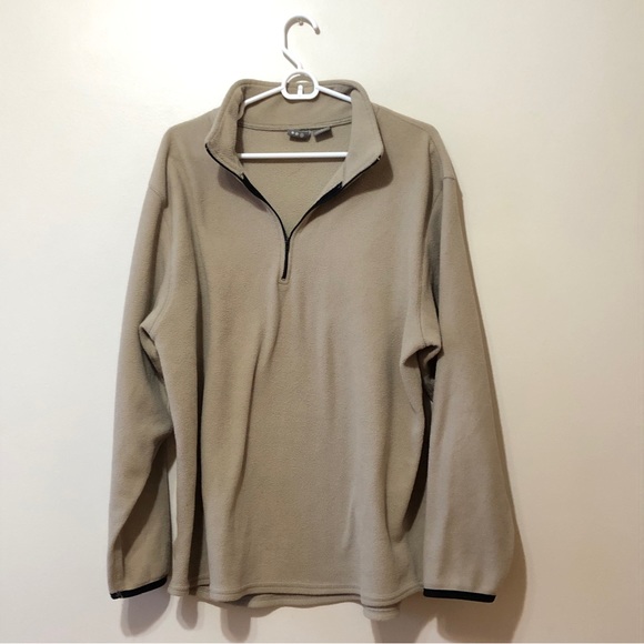Prospirit Pullover 1/4 Zip Sweatshirt - Beige - Picture 1 of 13